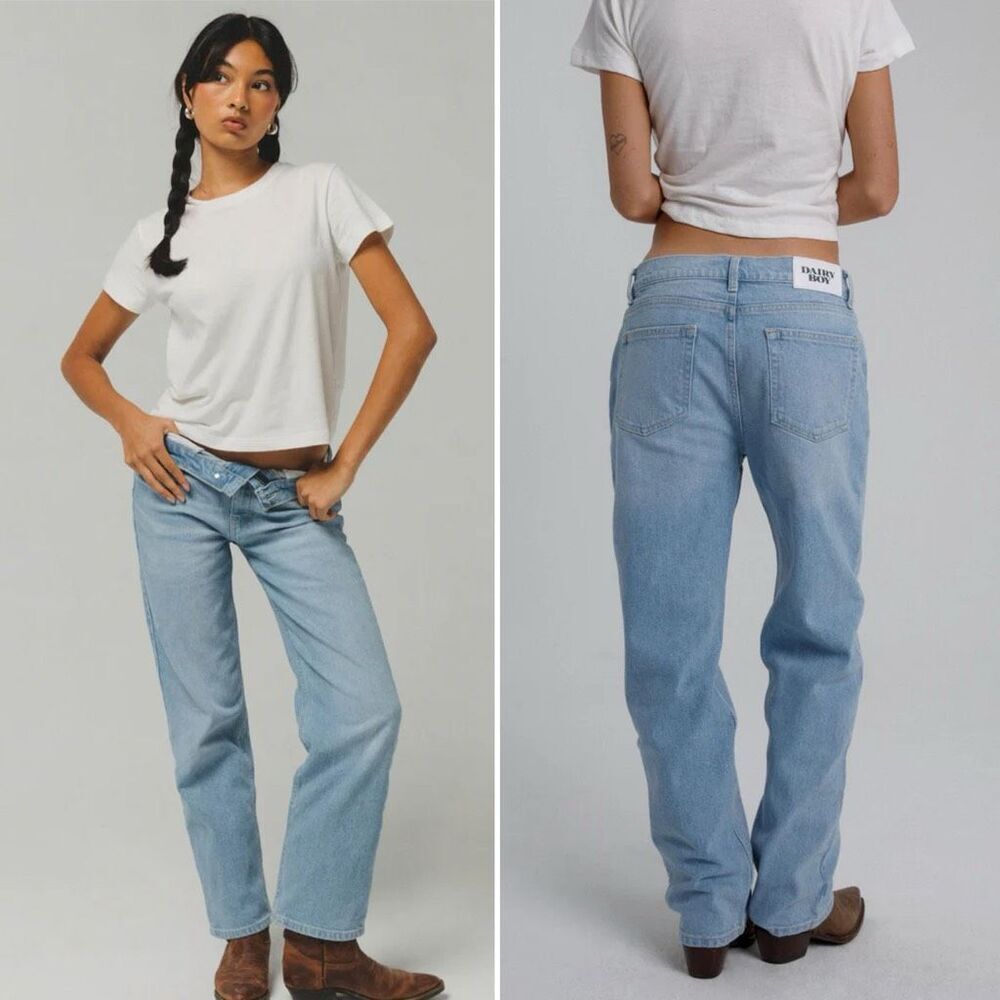 Dairy Boy Relaxed Straight Leg Denim Jeans Size 26